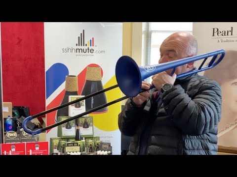 James Morrison tests the ZO Next Generation plastic trombone