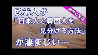 【海外の反応】欧米人が語る「日本人と韓国人の見分け方」が話題に！その意外な特徴とは？【世界のJAPAN】