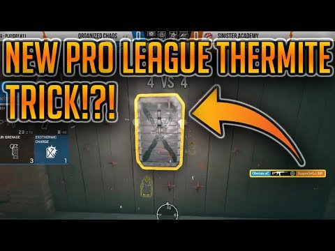 NEW PRO LEAGUE THERMITE TRICK!?!-  R6S Twitch Highlights/Clips /Funny Moments #12