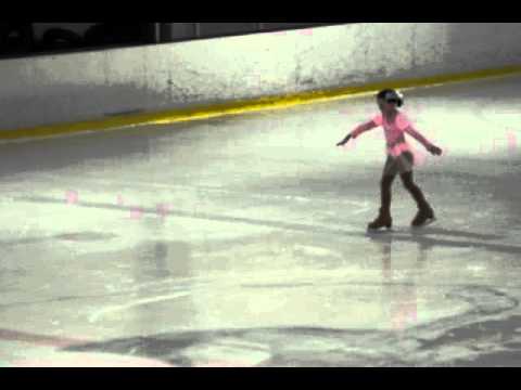 8 year old figure skating to Butterfly Kisses - USFS Basic 6 Competition