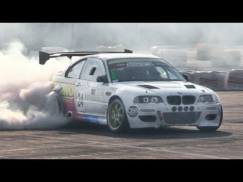 600hp Turbo BMW M3 E46 Drifting & Anti-Lag - Karlo Pavicic - King of Italy Exhibition 2016
