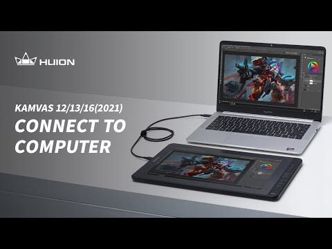 Grafikos Planšetė - Huion Kamvas 13 5080 Lpi Violetinė video