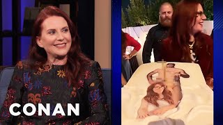 Megan Mullally’s Provocative Birthday Cake - CONAN on TBS