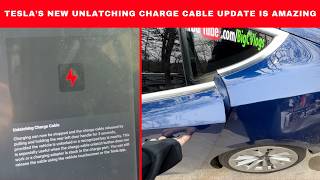 Tesla's New Unlatching Charge Cable Update Is Amazing
