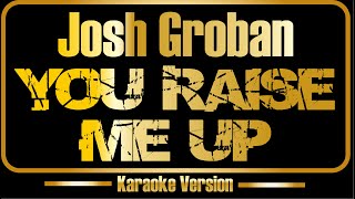 Josh Groban | You Raise Me Up (karaoke) original sound + backing vocals