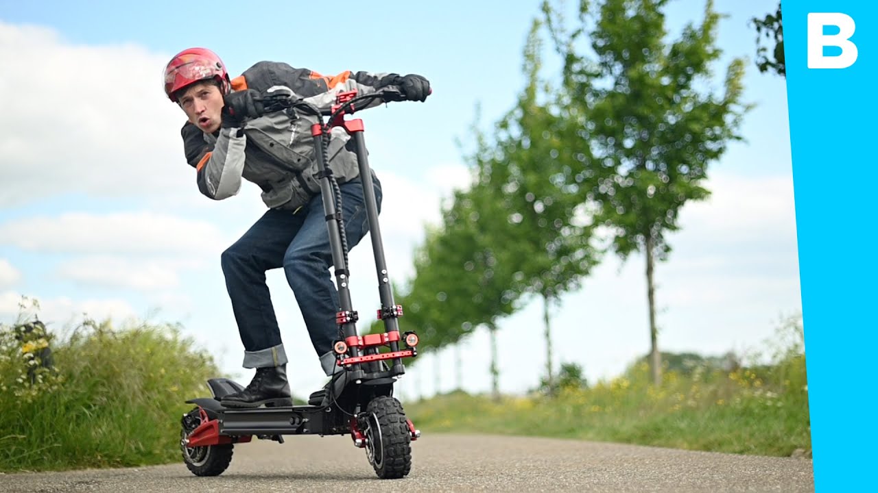 Deze elektrische step kan 120 km/u!