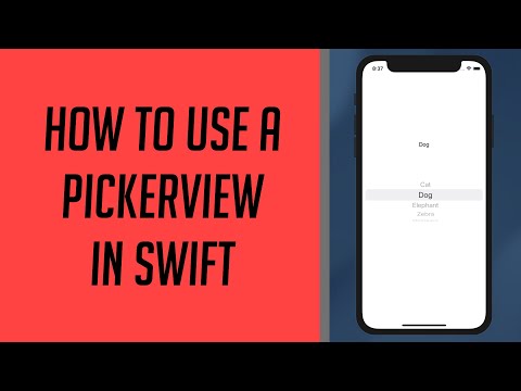 How to use a Picker View in Swift