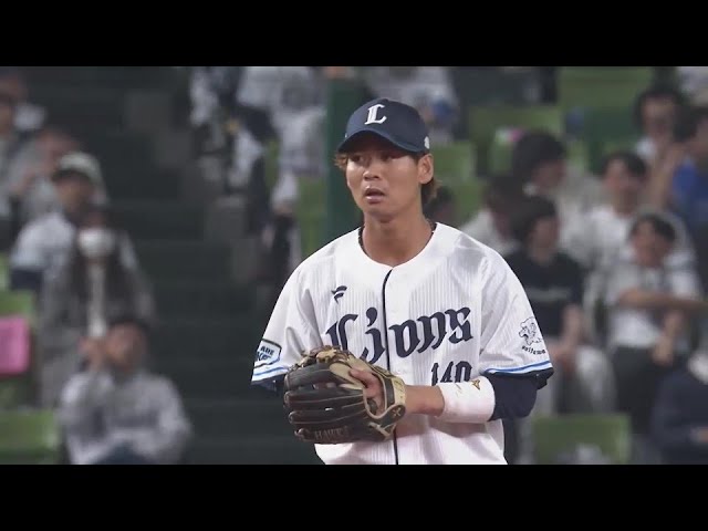 【8回表】華麗な守備で魅せた!! ライオンズ・仲田慶介 ランニングスローでアウトを奪う!! 2025年3月21日 埼玉西武ライオンズ 対 横浜DeNAベイスターズ