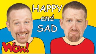 Happy and Sad for Kids | Steve and Maggie | Kids TV | English for Children