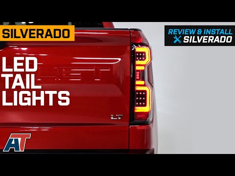2019-2021 SIlverado 1500 LED Tail Lights; Black Review & Install