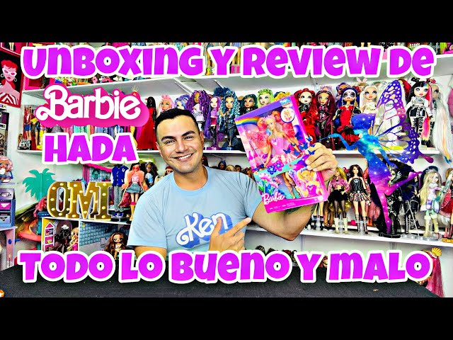 Vídeo relacionado con Mattel Barbie Hada Muñeca con varita de juguete y accesorios de moda, temática de fantasía con cambio de color en las alas y el conjunto, JCP76