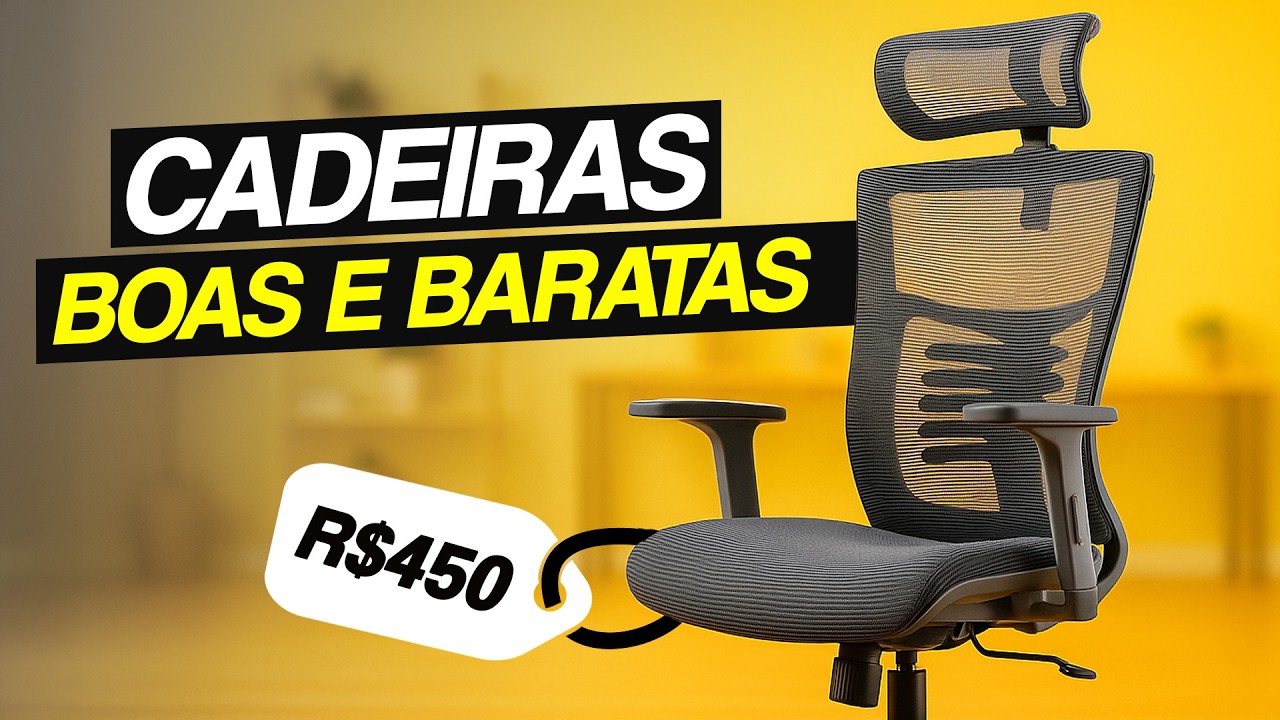 BOAS e BARATAS! Top 5 Cadeiras Ergonômicas para COMPRAR em 2026!