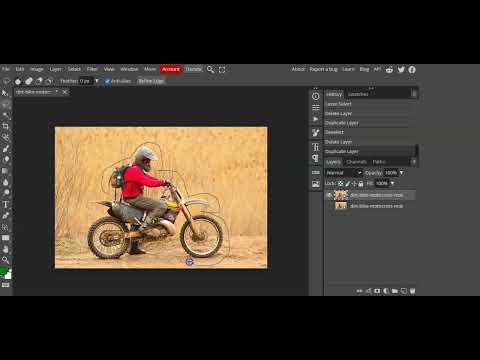 How to Remove Object In Photopea l Photopea tutorial