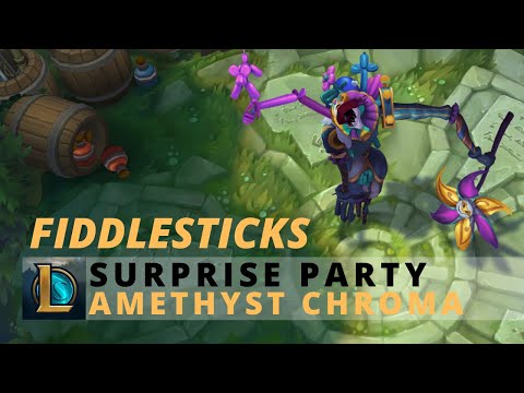 New Suprise Party FiddleSticks Amethyst Chroma 2020 - League Of Legends