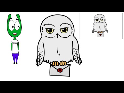 APPRENDRE A DESSINER HEDWIGE LA CHOUETTE DANS HARRY POTTER FACILEMENT ETAPE PAR ETAPE