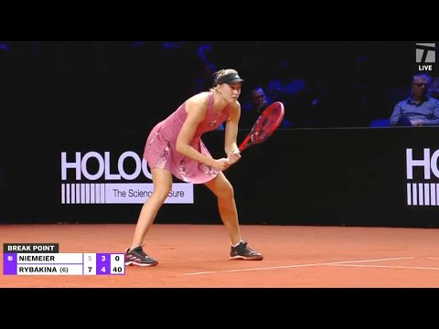 RYBAKINA VS NIEMEIER STUTTGART OPEN R1 | April 19, 2023 in 4K