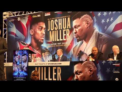 HEAVYWEIGHT BEEF!   JARRELL BIG BABY MILLER SHOVES ANTHONY JOSHUA AS TEMPERS FLARE IN NEW YORK!