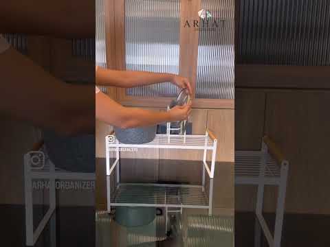 Rectangular mild steel kitchen storage rack, shelves: 1, siz...