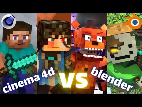 Blender VS Cinema4D(Minecraft Animation)