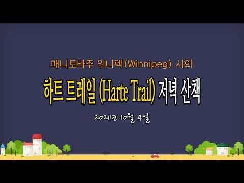 위니펙의 하트 트레일 (Harte Trail) 저녁 산책