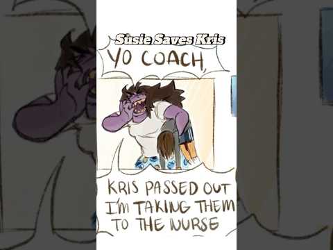 Susie Saves Kris #deltarune #Kris #Susie #undertale #shorts