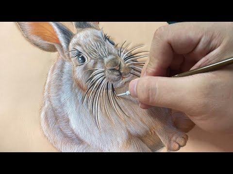 Leather Carving Course Rabbit 皮彫りレッスンうさぎ Conejo de cuero