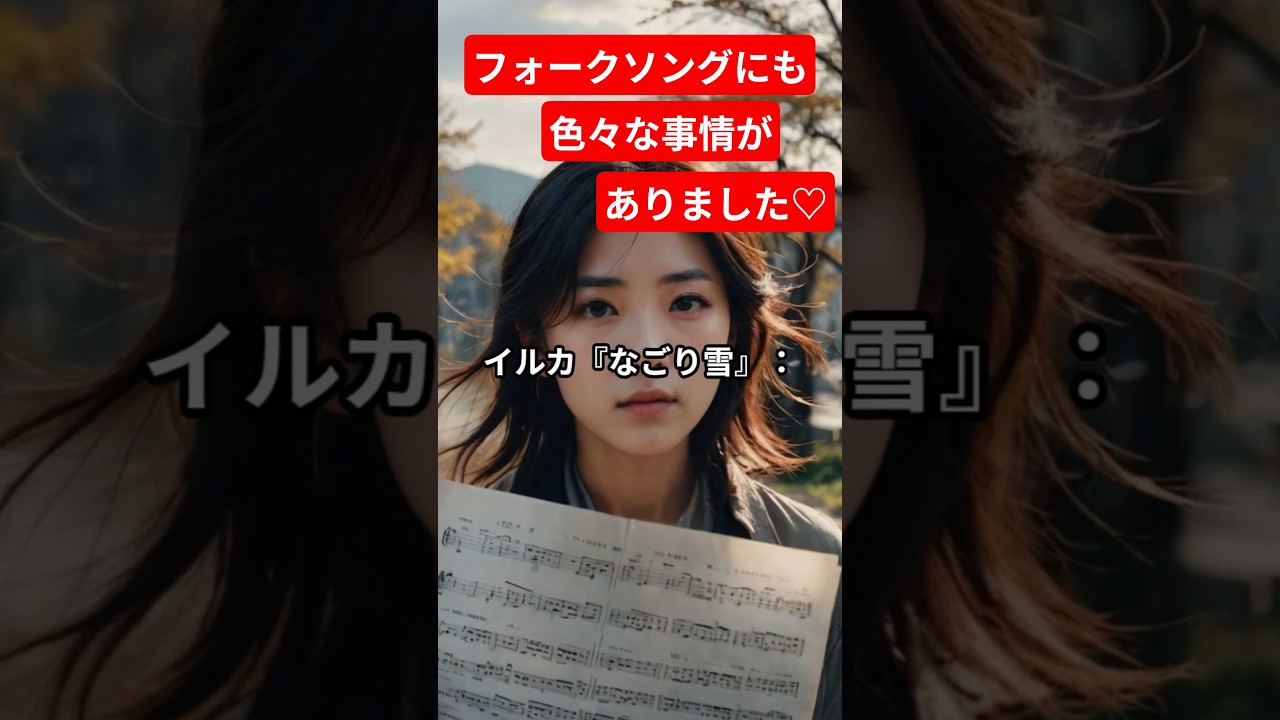 懐かしのフォークソングに秘められた？秘密を紹介♡