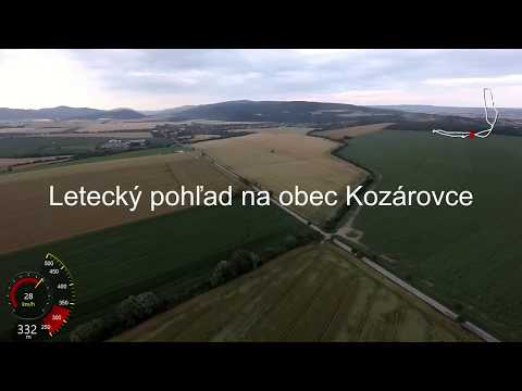 Kozárovce - Letecký pohľad na obec,16.6.2018 MPK, paramotor