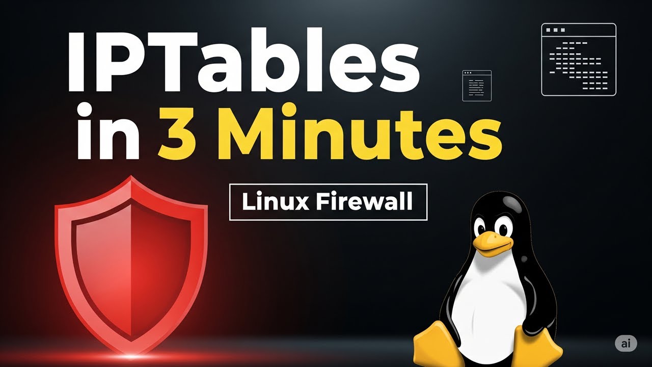IPTables in 3 Minute | Linux Firewall Basics