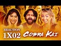 Strike Me Once Shame On You Cobra Kai 1x2 Strike First Group Reaction