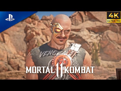 Kano Vs Jax Briggs & Baraka Hard Fight | Mortal Kombat 11