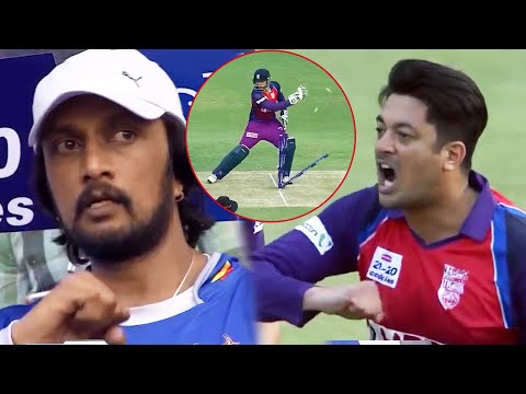 A Serious Fight Between Jisshu And Sudeep | Semi-Finals | CCL 2016