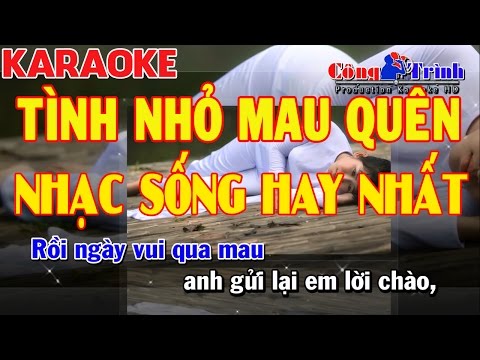 Karaoke Tình Nhỏ Mau Quên | Cha Cha Cha | Nhạc Sống Hay Nhất 2017 | Keyboard Kiều Sil