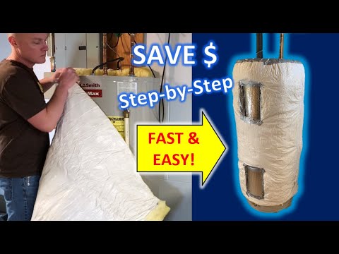 EASY Hot Water Heater Insulation Jacket Installation