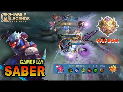 GAMEPLAY SABER JUNGLER | CARA LAWAN HAYABUSA + NATALIA | BUILD DAN EMBLEM TOP GLOBAL