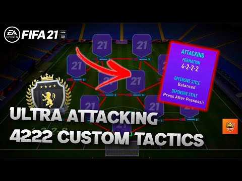 4222 FIFA 21 CUSTOM TACTICS| ULTRA ATTACKING| BEST COMEBACK FORMATION