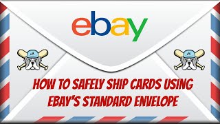 How I Ship Trading Cards In A PWE Using eBay Standard Envelope....eBay Tutorial