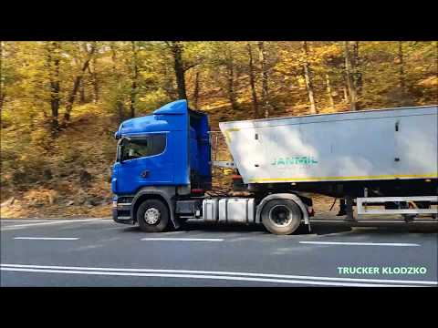 Ciężarówki na najniebezpieczniejszym odcinku DK8