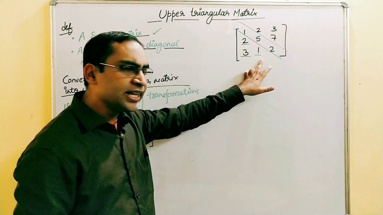 Upper triangular matrix