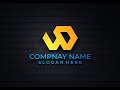How To Creative WD Letter Logo Design In Illustrator