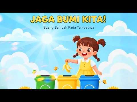 Jaga Bumi Kita - Buang Sampah Pada Tempatnya. Music And Lyrics Video.
