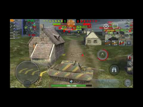 World of tanks blitz  - E 100 : 1864 damage and 0 frags.