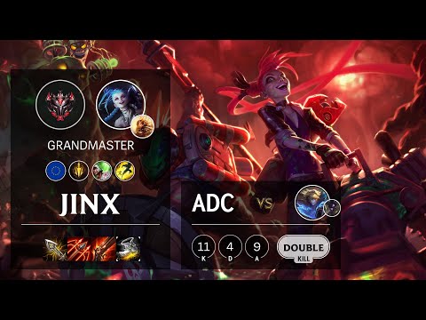 Jinx ADC vs Ezreal - EUW Grandmaster Patch 10.20