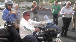 William Shatner rides his Harley into the sunset(3)