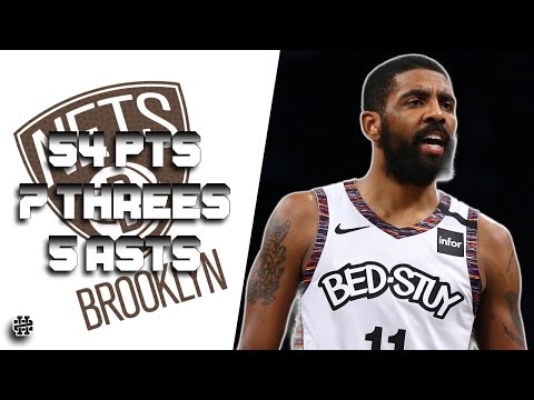 Kyrie Irving 54 pts 7 threes 5 asts vs Bulls 19/20 season