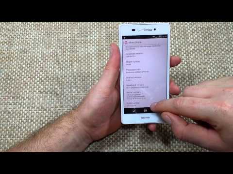 Sony Xperia Z3v how to turn on Developer Options enable USB Debugging mode