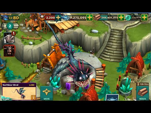 Dragons: Rise of Berk - Toothless's Rival Titan - Unique Dragon!