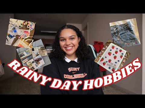 15 COZY BEGINNER HOBBIES FOR A RAINY DAY | painting, knitting, & more!