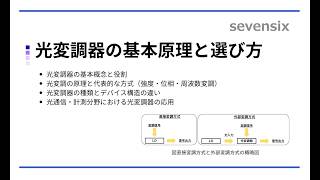 【動画で解説】光変調器の基本原理と選び方