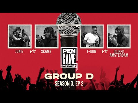Skamz vs Junie x ICuredAmsterdam vs F-Don - Pen Game Rap Battle (S3 Ep. 2) | Link Up TV Originals